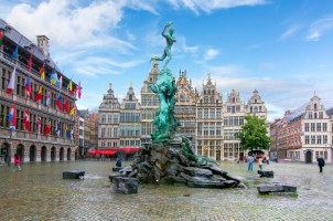 Belgium - Market Square Center Antwerp