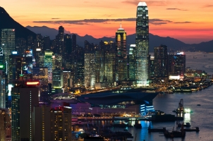 Hong Kong - Sunset Cityscape